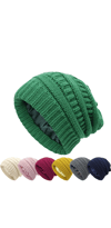 Silk Satin lined wool hats