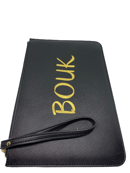 PU leather travel wristlet