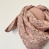 Scarf gauze rose flowers