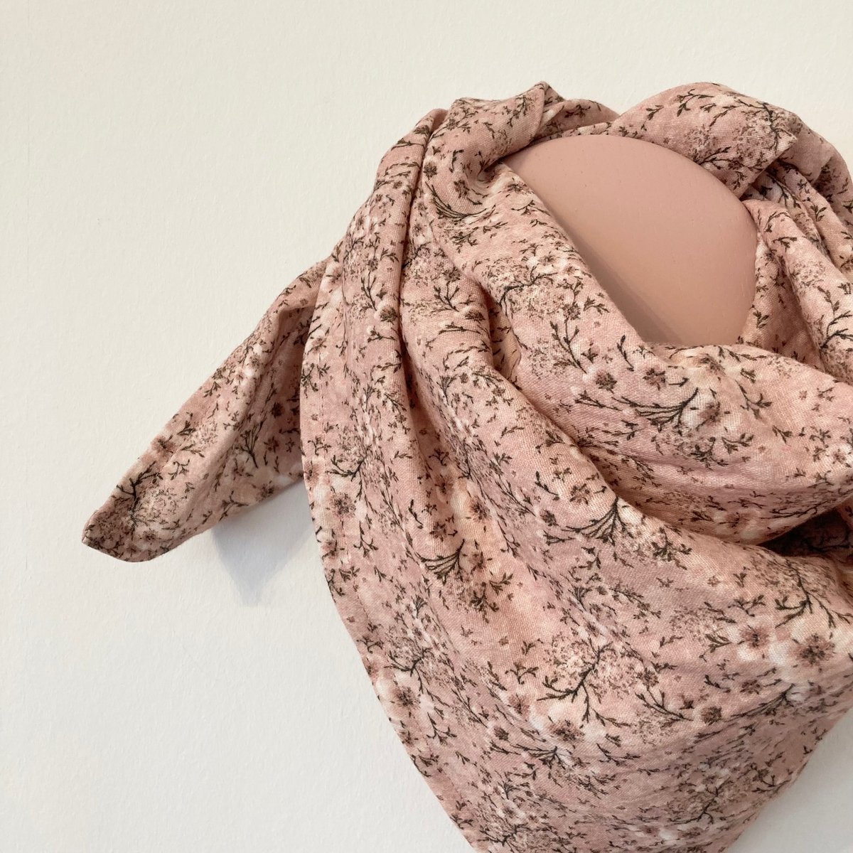 Scarf gauze rose flowers
