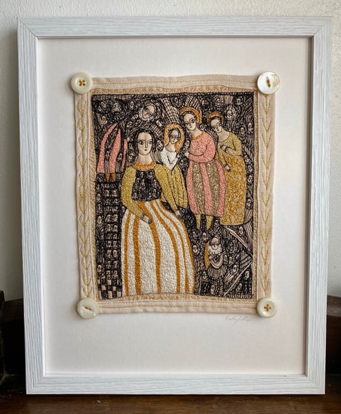 Image of our everlasting dreams - embroidery artwork 