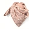 Scarf gauze rose flowers