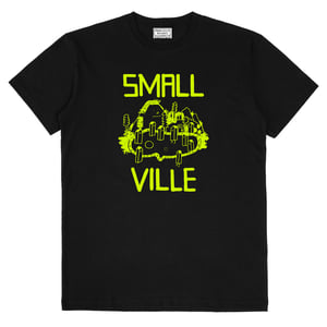 Image of Smallville Logo T-Shirt - black / neon yellow