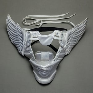 Image of SNEAKER WING MASK / JS AD / SOFT WHITE