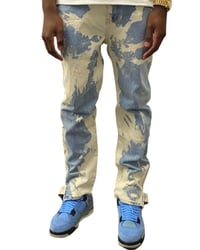 Image 1 of Bleached Baggy Blue Jean 