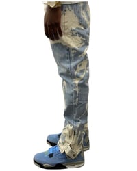 Image 4 of Bleached Baggy Blue Jean 