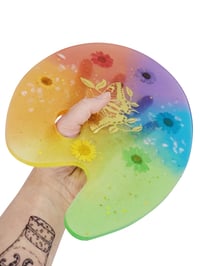 Image 2 of Golden Butterfly Rainbow Paint Palette