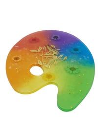 Image 4 of Golden Butterfly Rainbow Paint Palette