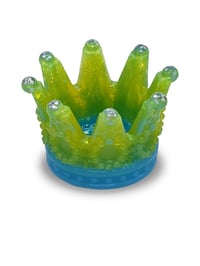 Image 3 of Green & Blue Royal Crown Ashtray