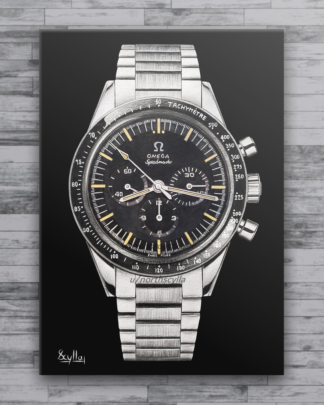 Omega Speedmaster Moonwatch 321 Front Print HoroArt