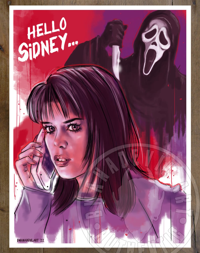 Image of Sidney Scream 9x12 in. Art prints