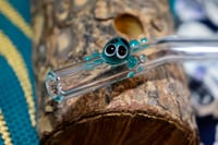 Image 1 of Frog Glass Drinking Straw