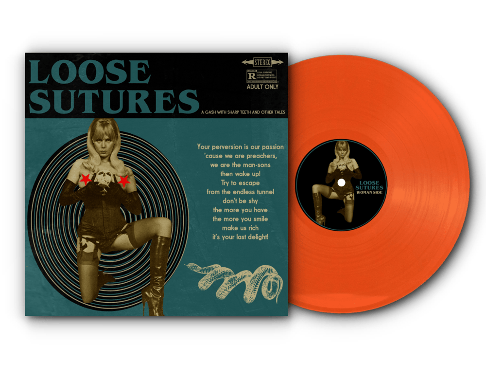 Image of Loose Sutures - A Gash With Sharp Teeth and Other Tales 150x LTD Transparent Orange Vinyl
