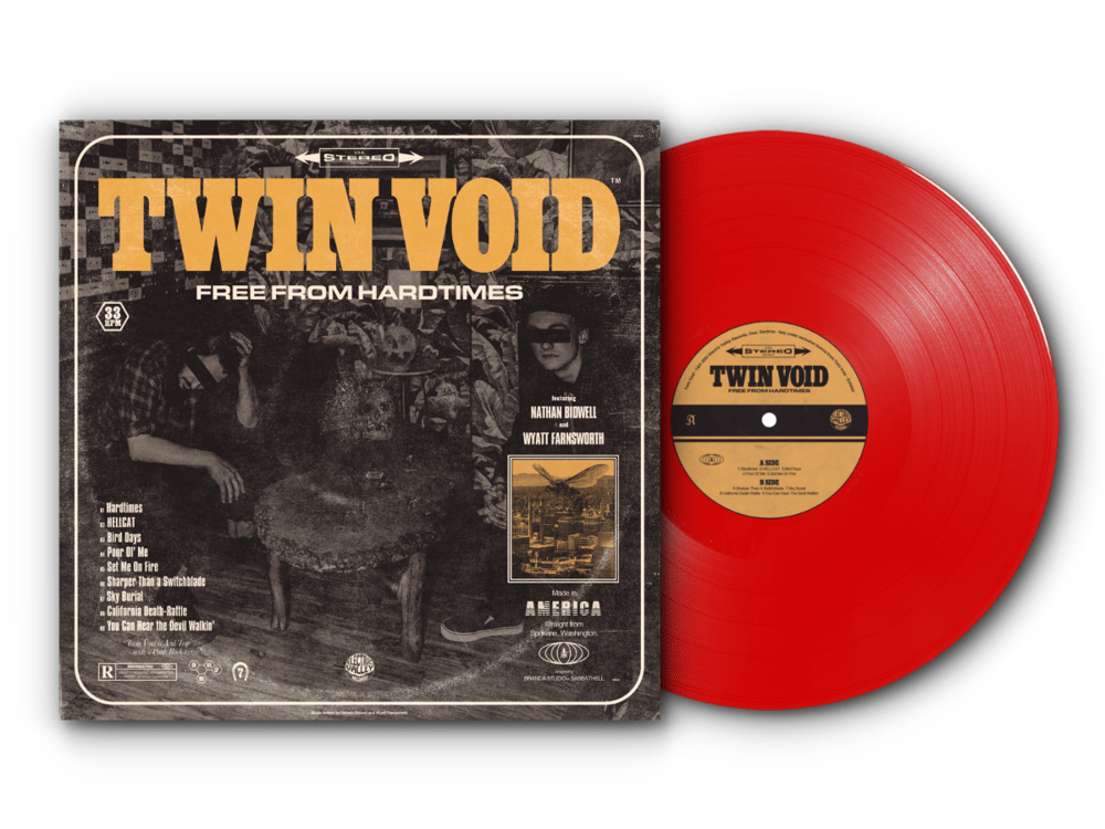 Image of Twin Void - Free From Hardtimes 250x LTD Solid Red Vinyl