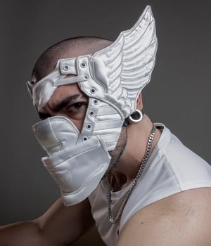 Image of SNEAKER WING MASK / JS AD / SOFT WHITE