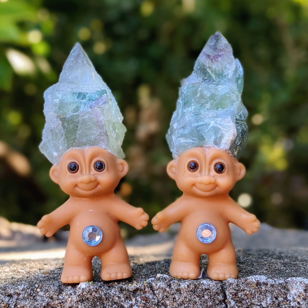 MADE TO ORDER: Fluorite Shorty Troll 4"