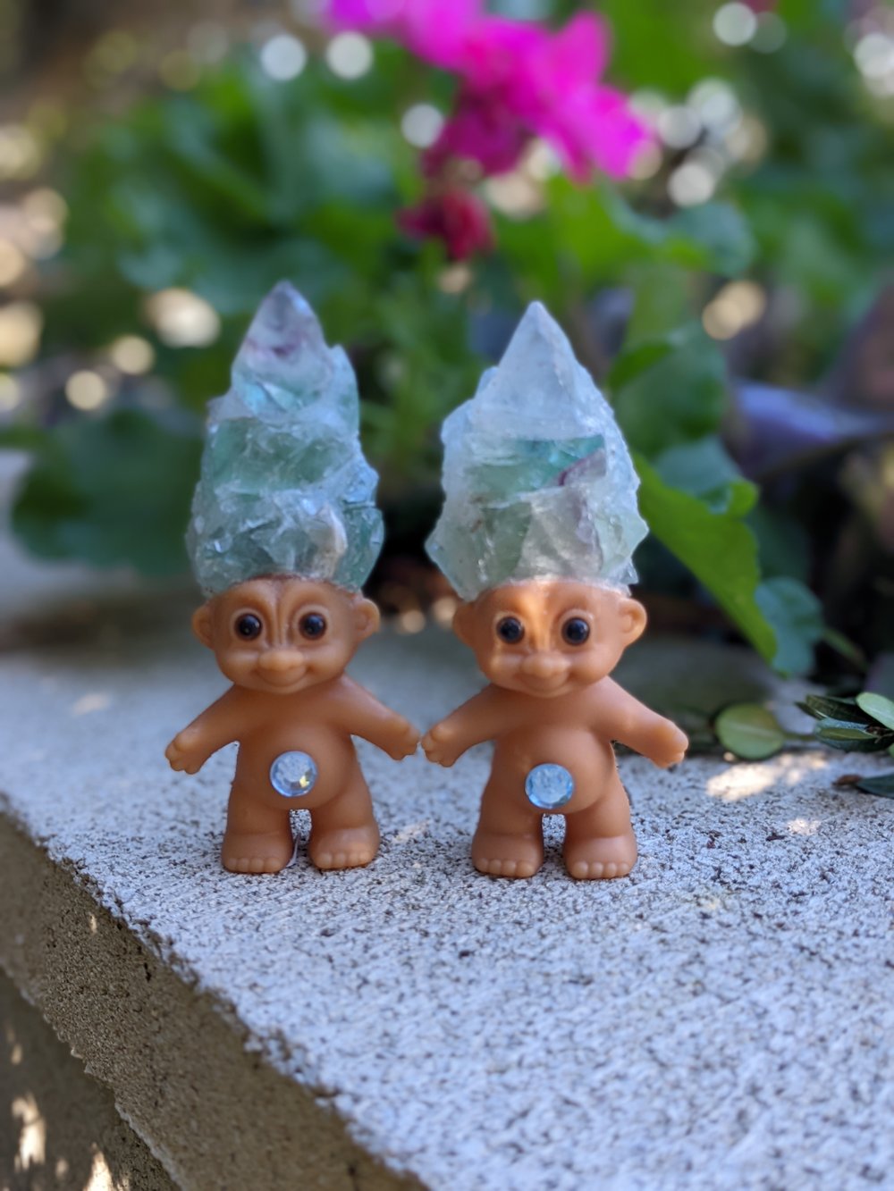 MADE TO ORDER: Fluorite Shorty Troll 4"