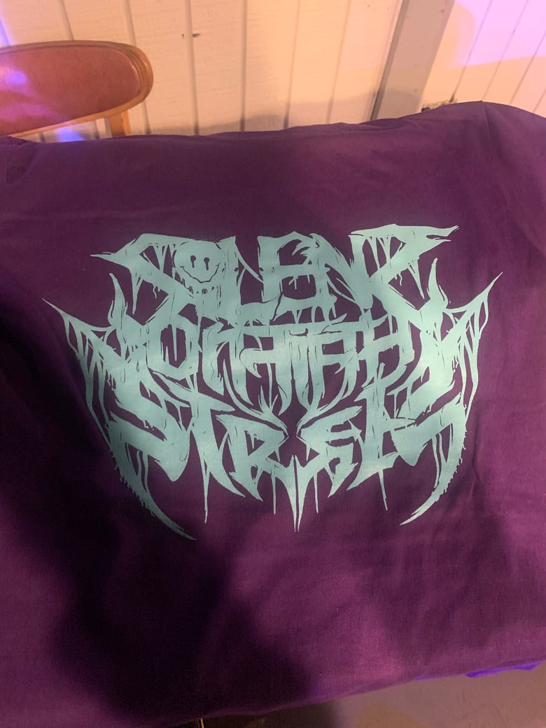 Image of Purple Acid Wash Logo Shirt
