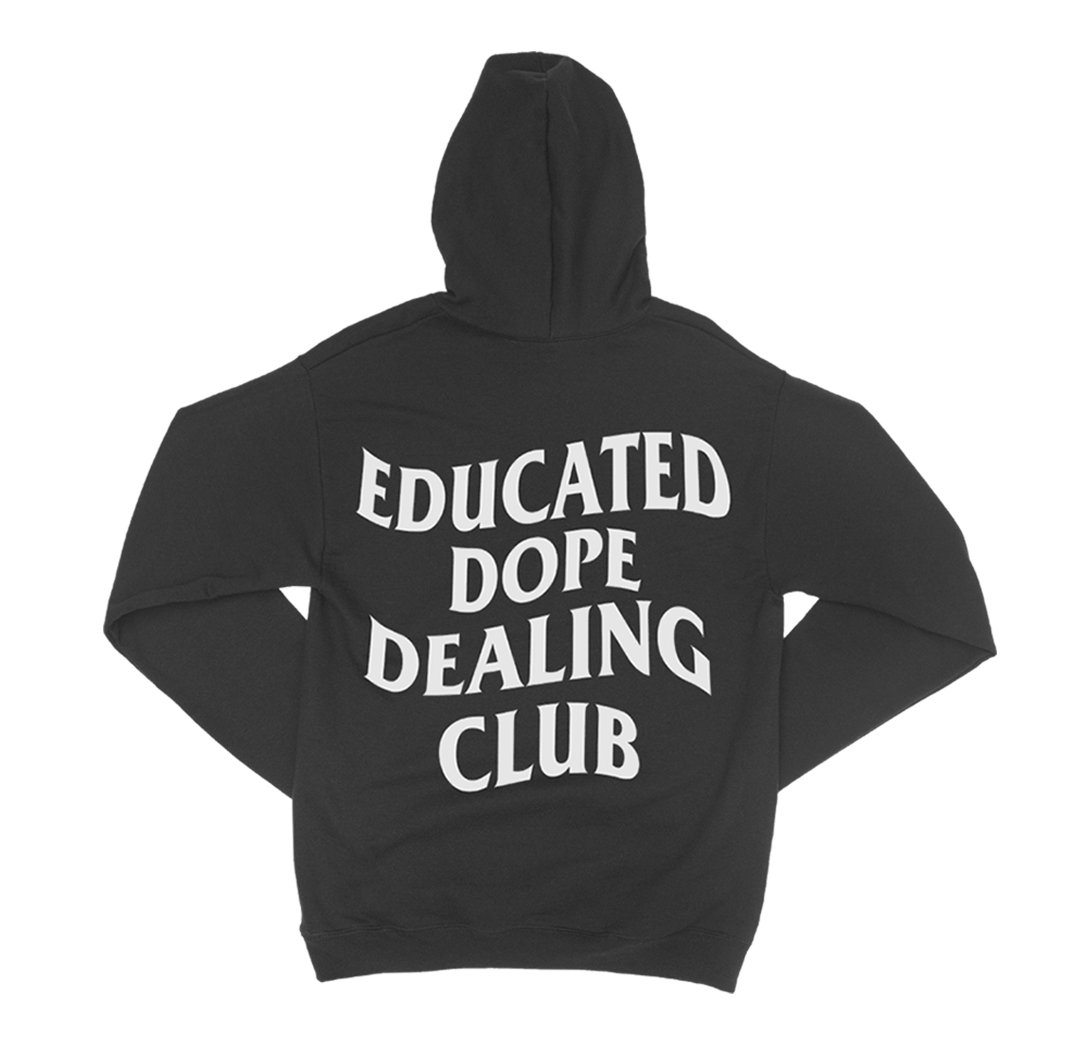 Image of WOMEN BLACK "PANDEMIC" PULLOVER HOODIE