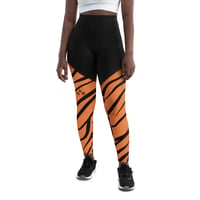 Image 2 of Tiger Eyes Women's Leggings - High Waist ⅞ Length