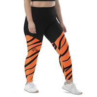 Image 5 of Tiger Eyes Women's Leggings - High Waist ⅞ Length