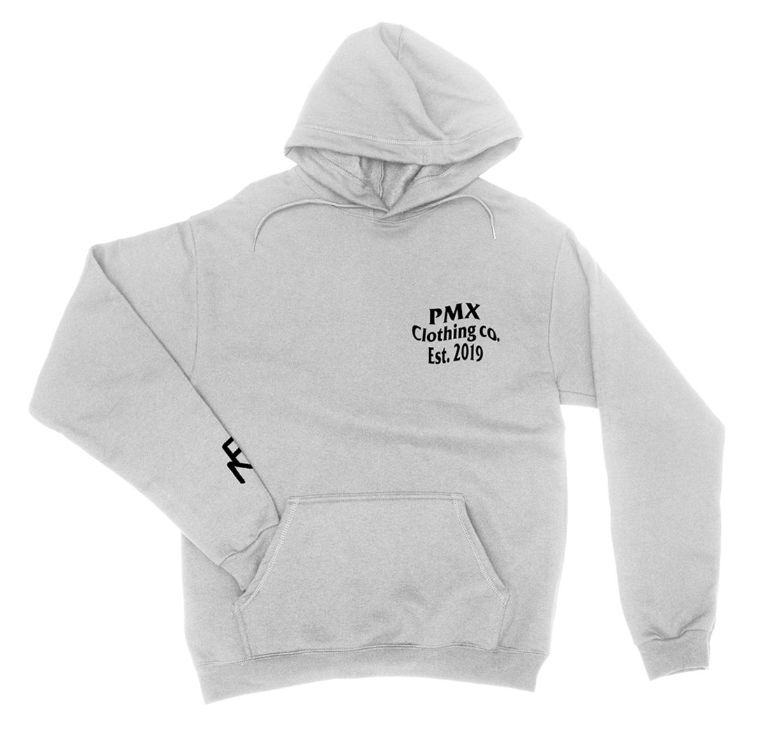 Image of WOMEN WHITE "PANDEMIC" PULLOVER HOODIE