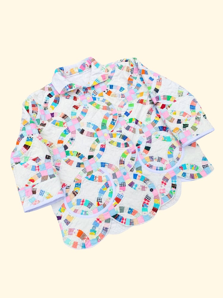 Image of Quilt Chore Coat — Cathedral Windows