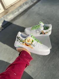 Image 1 of Zoro Custom Airforces (Coloured Laces)