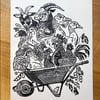 Farm Family greeting card