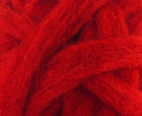Image 2 of Scarlet Corriedale Sliver - 8 ounces - Wholesale pricing ON SALE