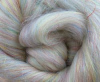 Image 1 of 4 oz Lightning Glitzy Merino - 70/30 Merino/Rainbow Trilobal Nylon