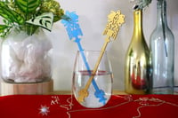 Image 1 of Crystal Exarch Staff Cocktail Stirrer - Swizzle Stick / Drink Stirrer