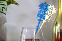 Image 3 of Crystal Exarch Staff Cocktail Stirrer - Swizzle Stick / Drink Stirrer