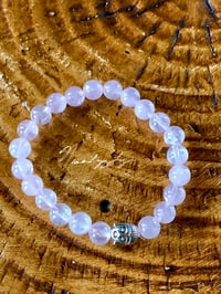 Image 2 of ROSE QUARTZ BRACELET WITH BUDDHA