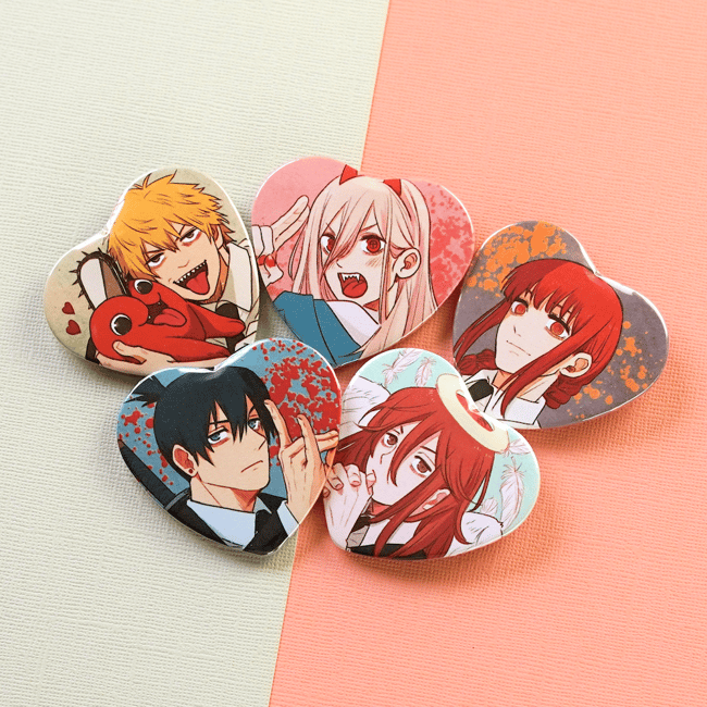 Anime Heart Buttons