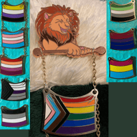 Image 1 of Let your pride ROAR! Pride Enamel pins