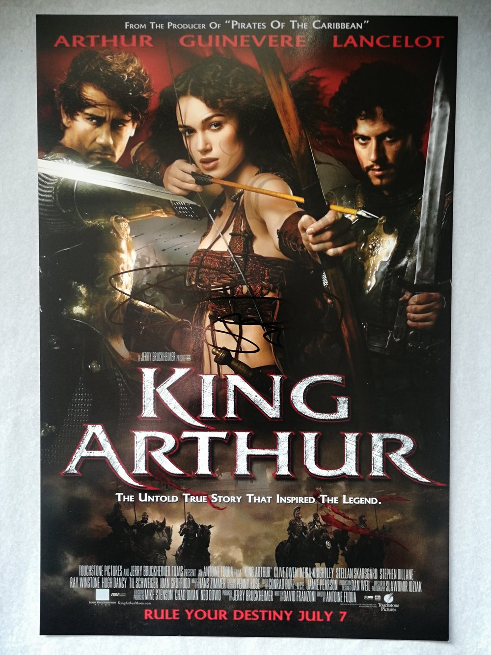 Stellan Skarsgård Signed King Arthur 12x8