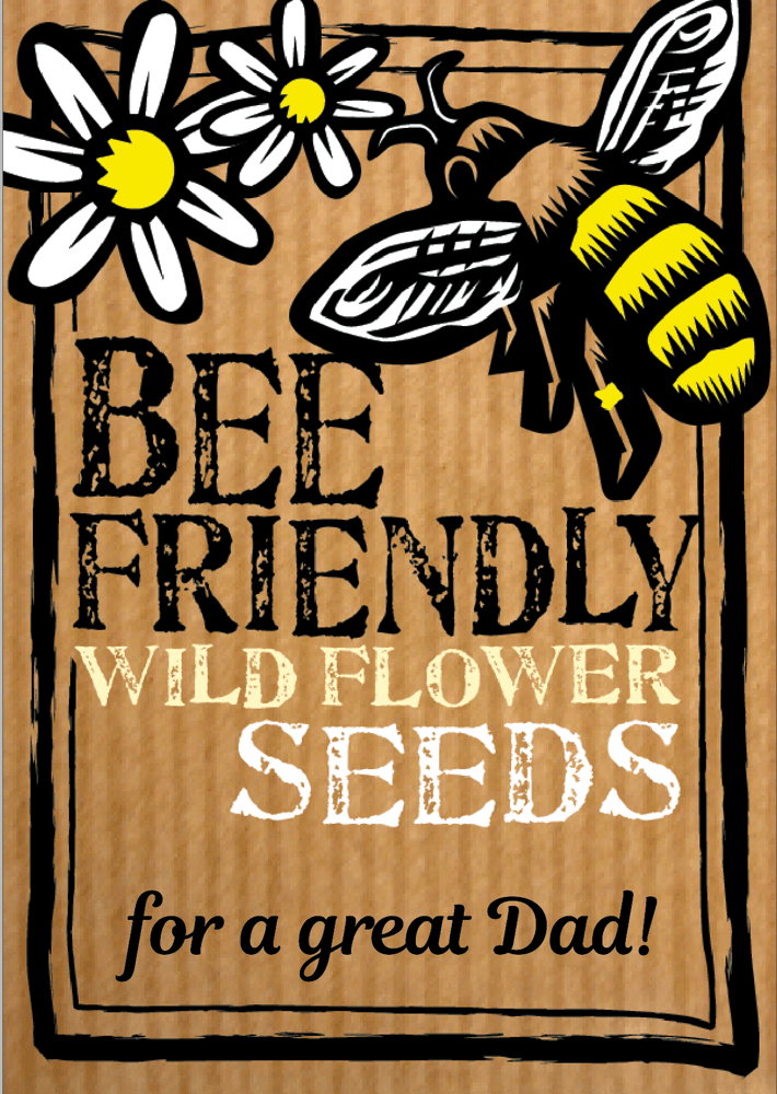 Image of Great Dad! - Bee Friendly Wildflower Seeds (£3.00 including VAT)