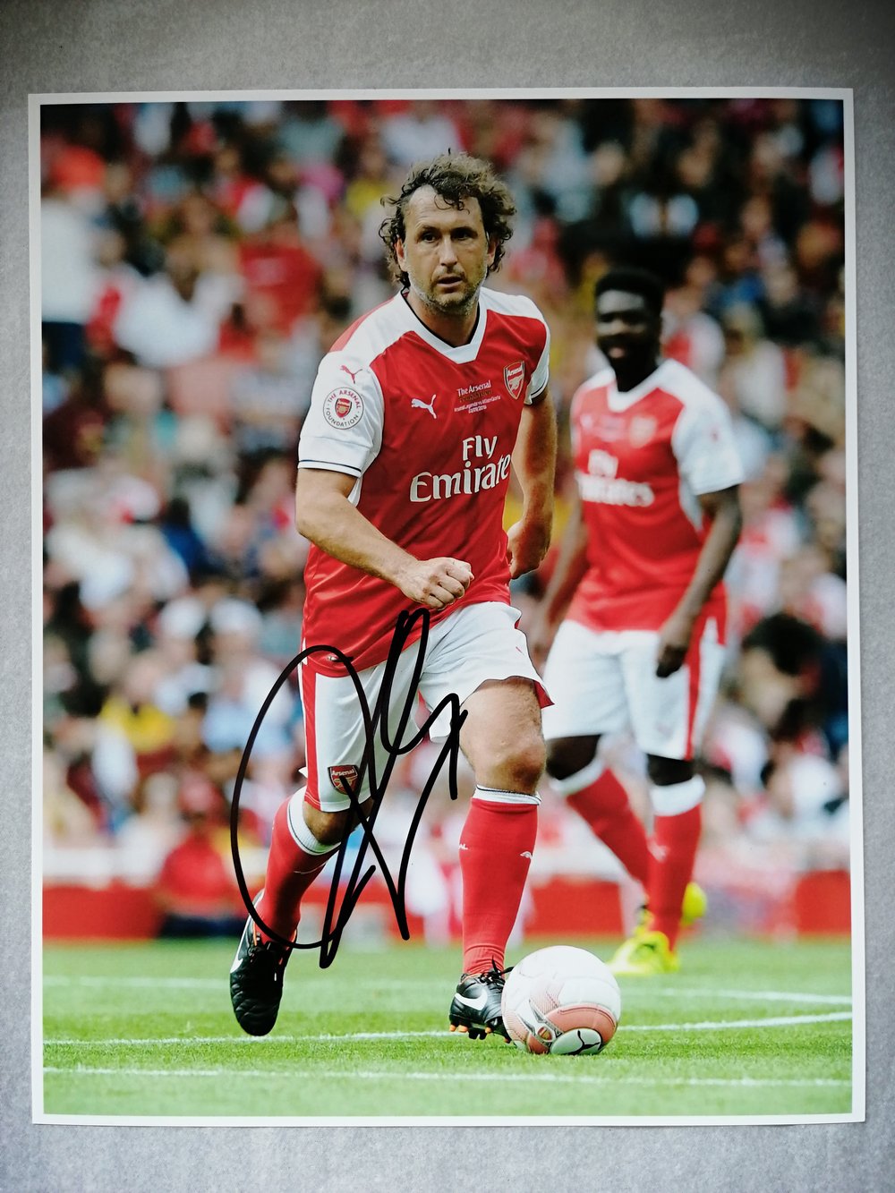 Giles Grimandi Signed Arsenal 10x8