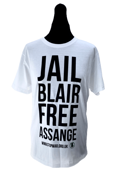 Image of Jail Blair Free Assange T-Shirt