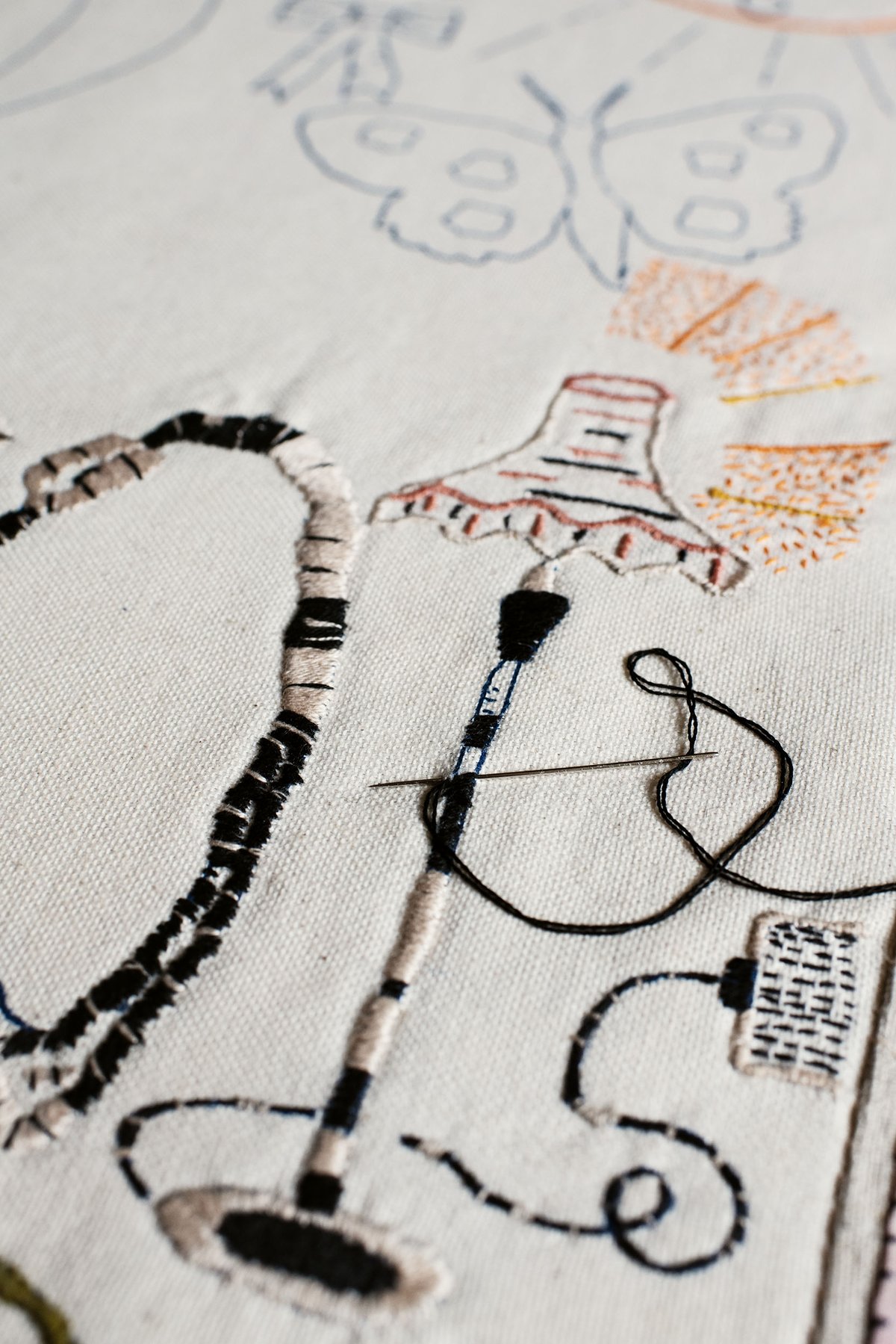 Image of Anniversary Sampler Embroidery Template