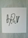 Harry Enfield Signed 5x5 card