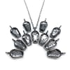 Coffin necklace in sterling silver + quartz (limited edition)