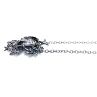 Image 2 of Willow Coffin necklace in sterling silver + quartz (limited edition)