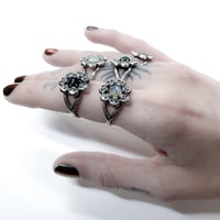 Image 3 of Fleur du Mal ring in sterling silver or gold