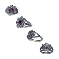 Image 2 of Fleur du Mal ring in sterling silver or gold