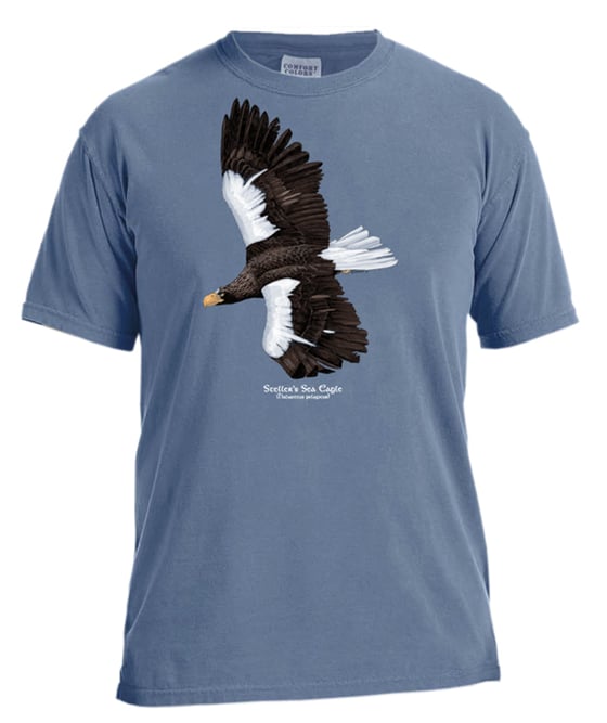 Image of Steller's Sea Eagle dyed t-shirt