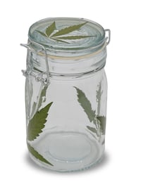 Image 2 of Happy Hemp Round Stash Jar
