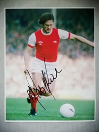 Image 1 of Arsenal Pat Rice Signed 10x8