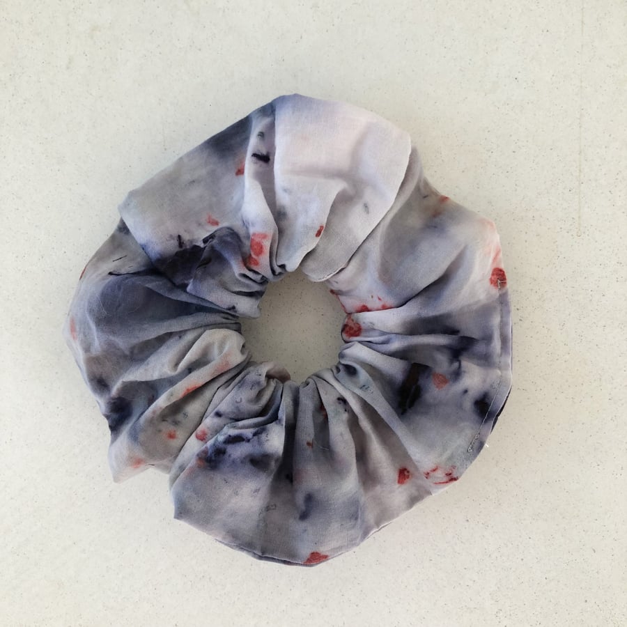 Image of Plant dyed Handmade Scrunchie No.4 - from dead stock Cotton fabric, collab with Kaliko